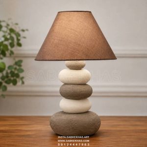 آباژور رومیزی طرح سنگ