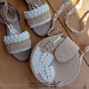 کیف و صندل مکرومه