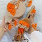 ست کیف و صندل زنانه مدل مکرومه